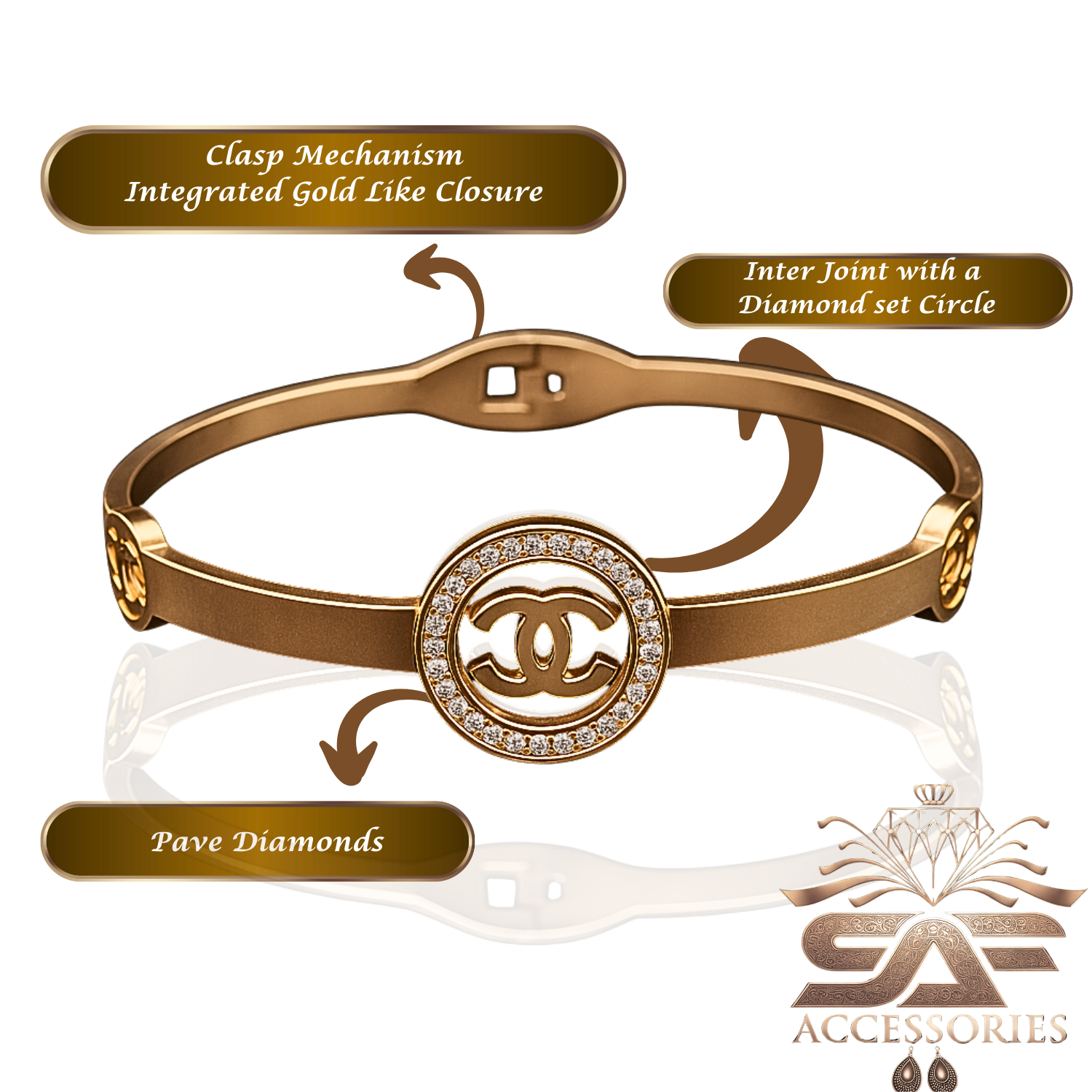 AD Chanel Gold Bracelet