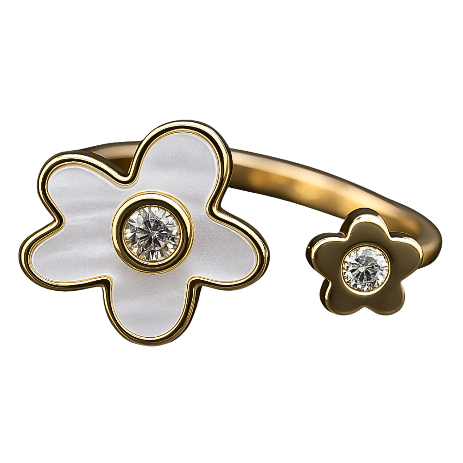 AD Floral Design with Mother of Pearl Ring