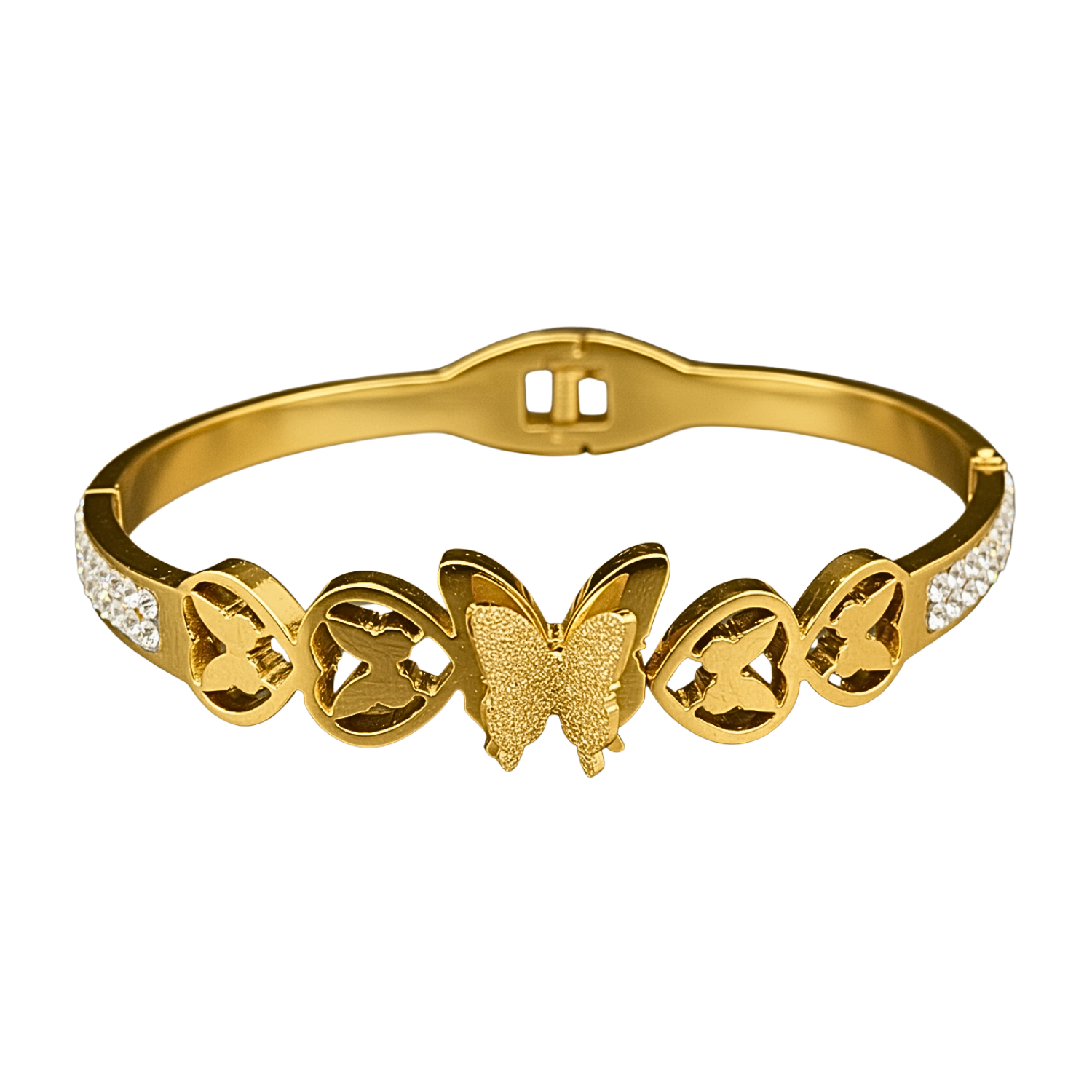 AD Golden Flutter Butterfly Bracelet