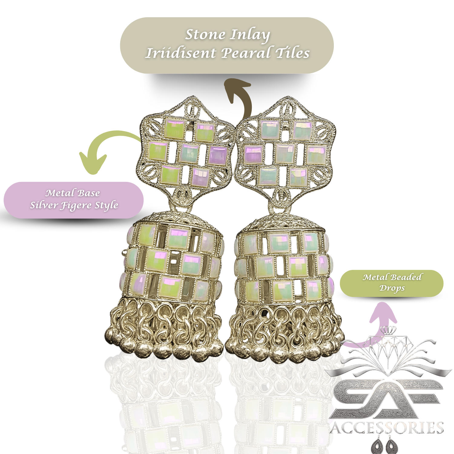 Contemporary Jhumka Earings