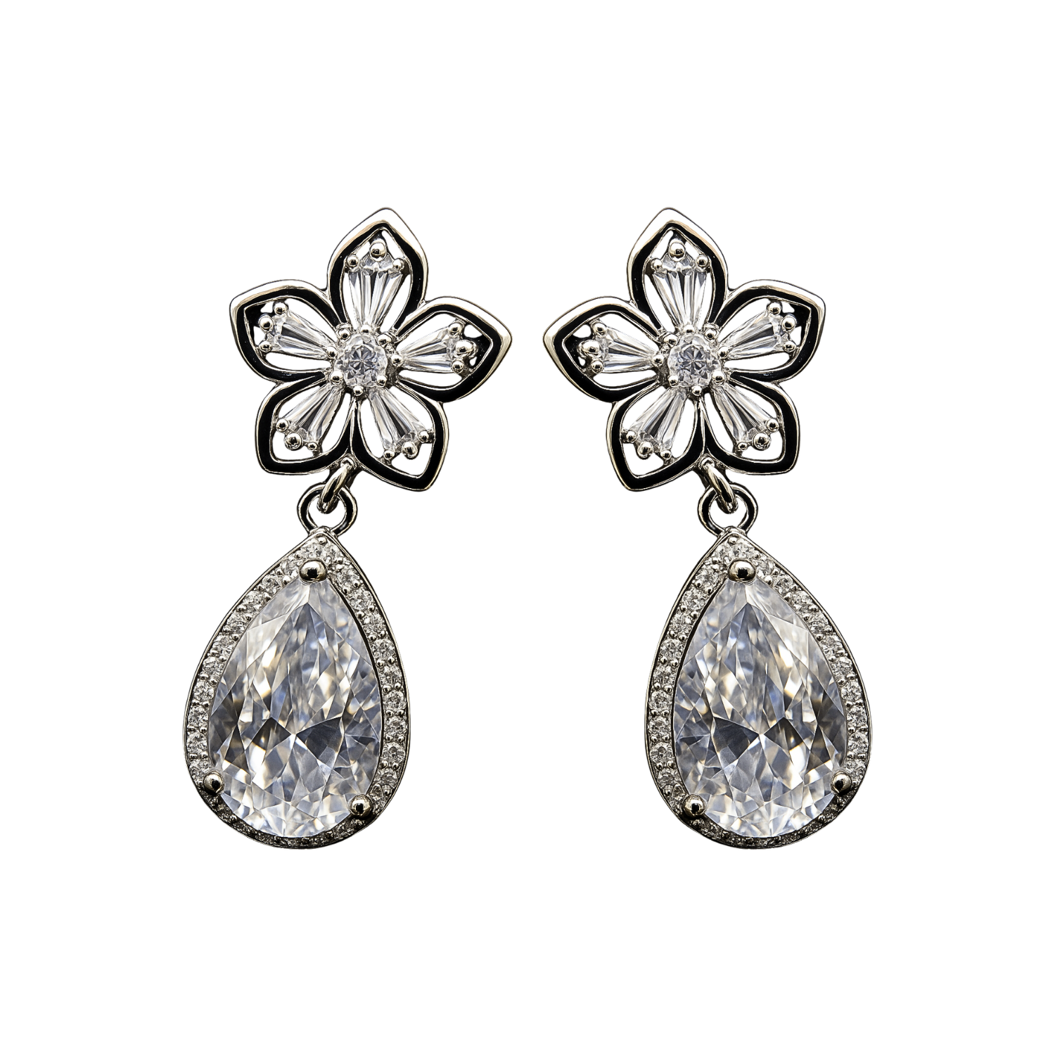 Dazzling Jasmine Blossom Drop Earrings