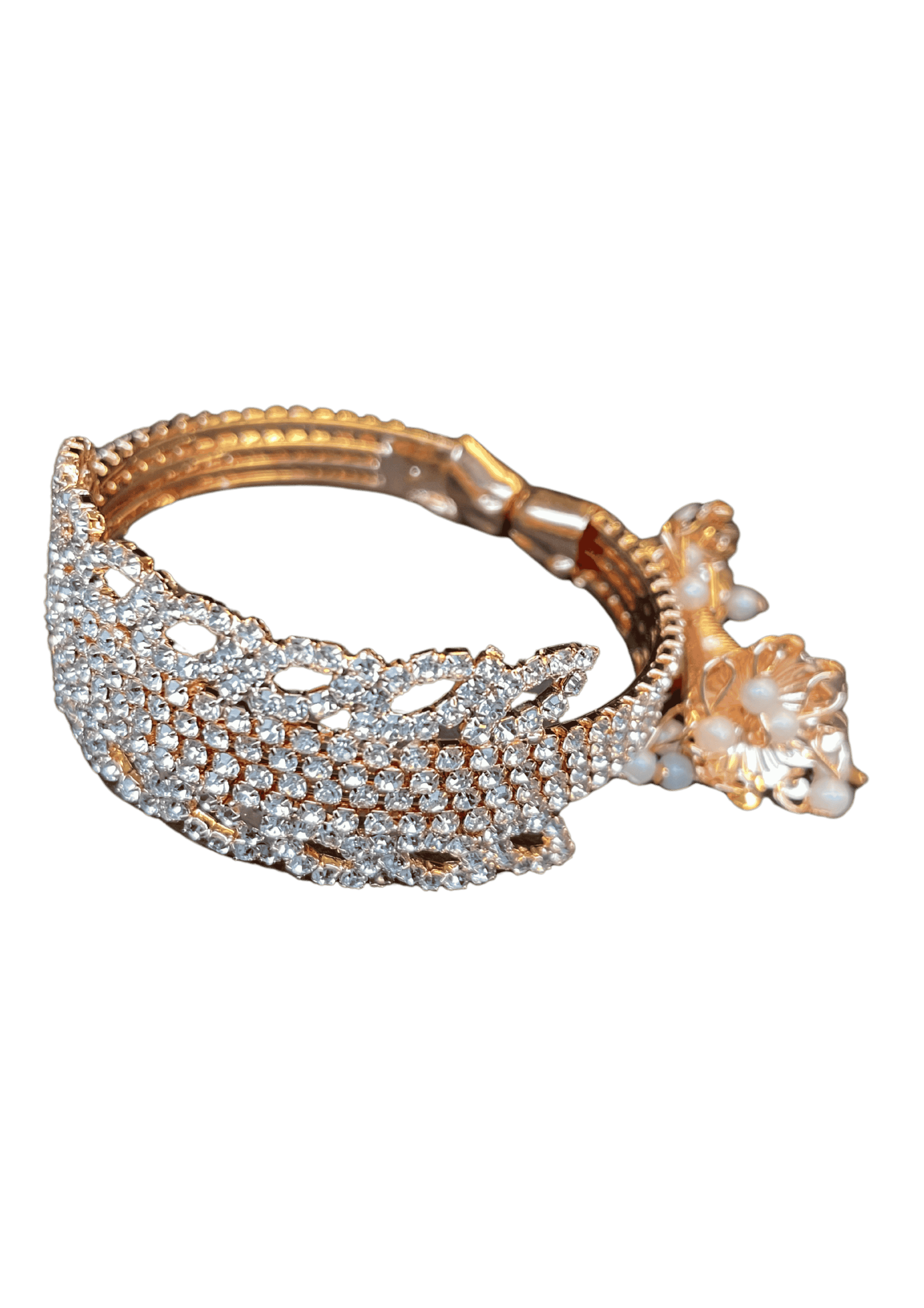 Elegant Gold-Plated Diamond Bracelet