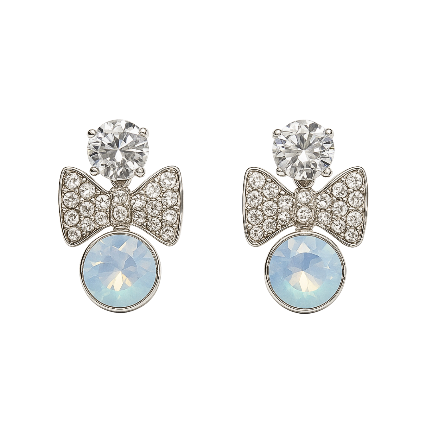 Opal Aurora Bow Stud Earings (Set of 3)