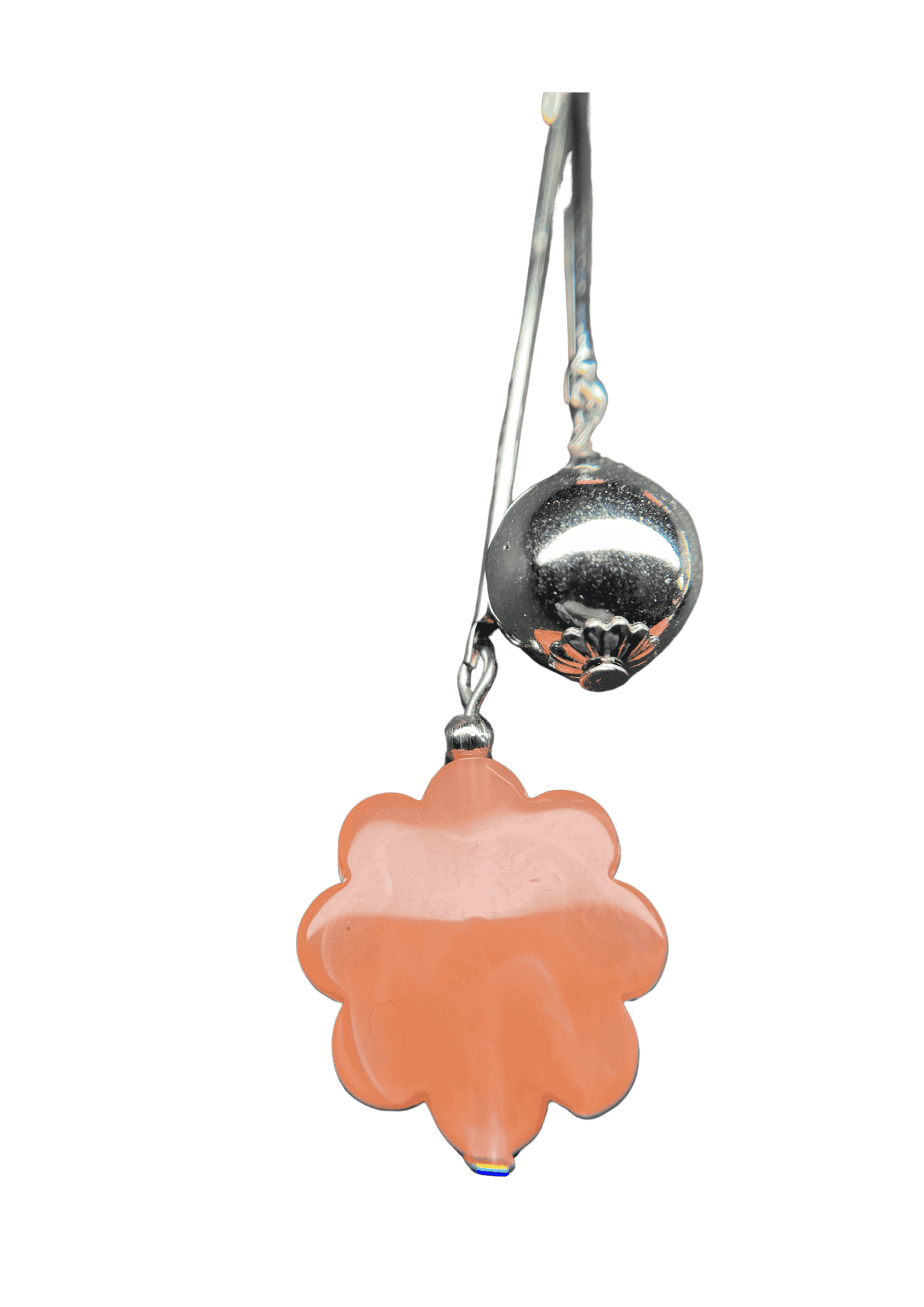 Vintage Orange Petal Earings