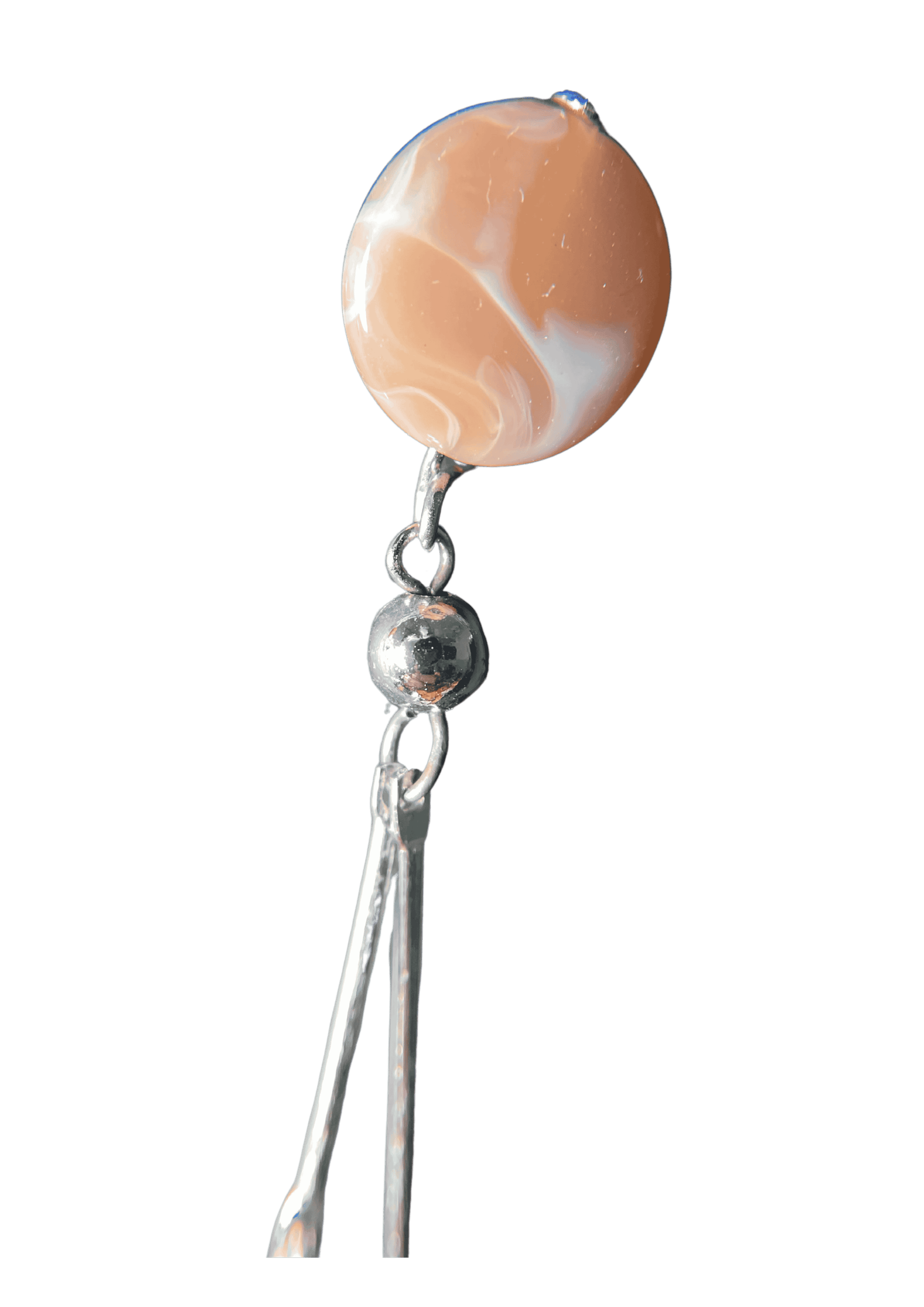 Vintage Peach Petal Earings